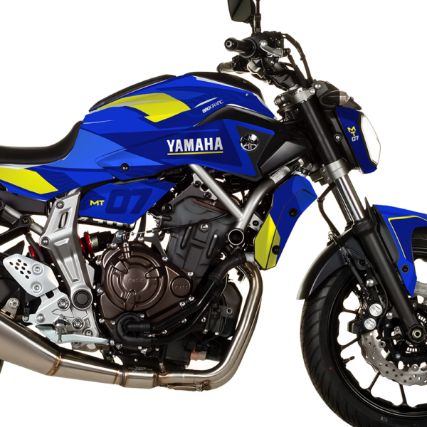 Kit de Pegatinas Yamaha MT 07 BLUE 2- Moto - Brografic