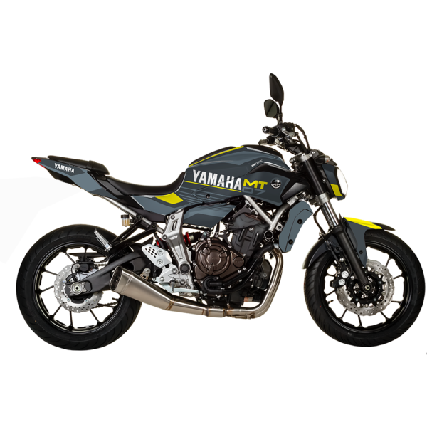 Kit de Pegatinas Yamaha MT 07 GREY-YELLOW- Moto - Brografic