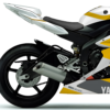 Kit de Pegatinas Yamaha R6 Classic Stripes YELLOW 3 - Moto - Brografic