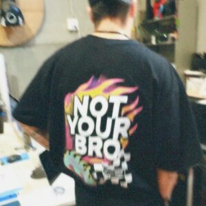 Camiseta Brografic DROP 00 NOT YOUR BRO – edición limitada 50 unidades (blanco y negro)