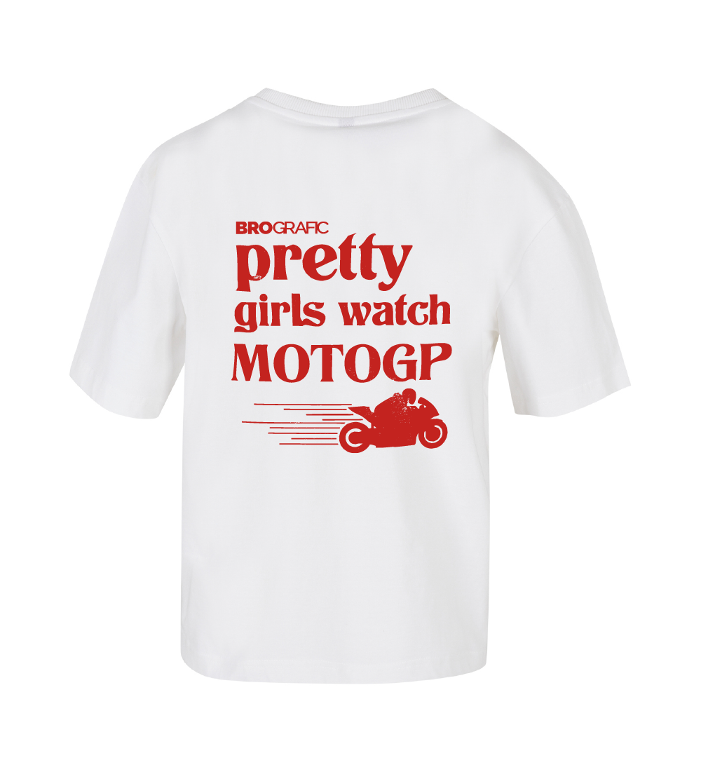 Camiseta --Pretty-Girls-Watch-Moto-GP-Brografic