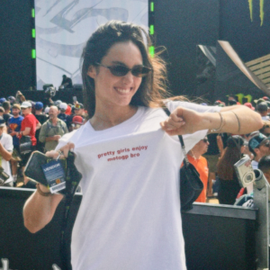 Camiseta --Pretty-Girls-Watch-Moto-GP-Brografic