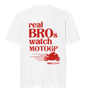 Camiseta Brografic DROP MOTOGP Catlalunya – edición limitada 50 unidades (blancas)