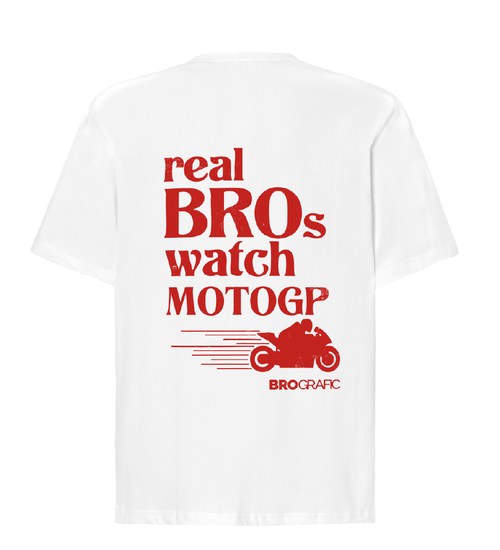 Camiseta Brografic DROP MOTOGP Catlalunya – edición limitada 50 unidades (blancas)
